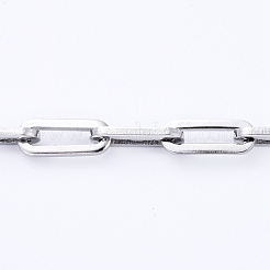 Non-Tarnish 304 Stainless Steel Paperclip Chains&nbsp;CHS-D031-02P