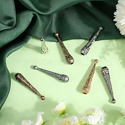 14Pcs 7 Colors Alloy Cord Ends&nbsp;FIND-GF0007-29