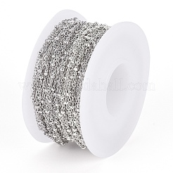 Tarnish Resistant 304 Stainless Steel Cable Chains&nbsp;CHS-I003-V01-A-P