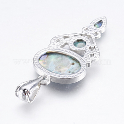 Abalone Shell/Paua Shell Pendants&nbsp;SSHEL-P014-18
