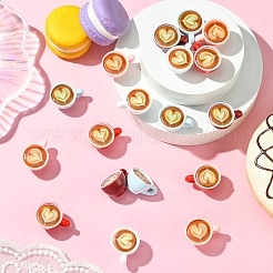 5Pcs 5 Colors Mini Coffee Cup Resin Display Decorations&nbsp;DJEW-CJ0001-09