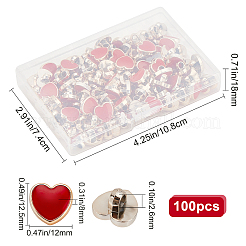 100Pcs CCB Plastic Shank Buttons&nbsp;BUTT-GF0001-11B