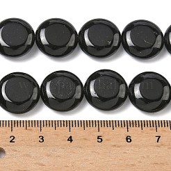 Natural Black Onyx Beads Strands&nbsp;G-L648-B21-15mm