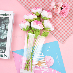 6Pcs Crochet Polyester Artificial Flower&nbsp;AJEW-SC0031-27