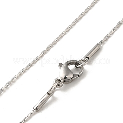 Tarnish Resistant Trendy Unisex 304 Stainless Steel Boston Link Chain Necklaces&nbsp;NJEW-L043-51P