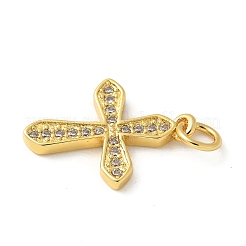 Brass Micro Pave Cubic Zirconia Pendants&nbsp;KK-U053-02G-03