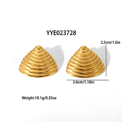 Irregular Texture Geometric 304 Stainless Steel Stud Earrings&nbsp;JR2524-2