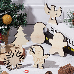 1 Set Unfinished Wooden Cutouts&nbsp;DIY-MA0002-37