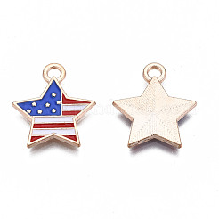 Star Alloy Enamel Pendants&nbsp;ENAM-Q033-54
