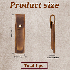 Crazy Horse Leather Pencil Case&nbsp;OFST-WH20816-001A