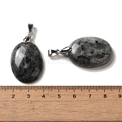 Natural Larvikite Pendants&nbsp;G-Z055-03P-14
