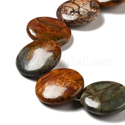 Natural Picasso Stone/Picasso Jasper Beads Strands&nbsp;G-B032-C01