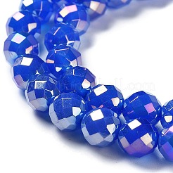 Electroplated Natural White Jade Beads Strands&nbsp;G-Z038-A01-02AB