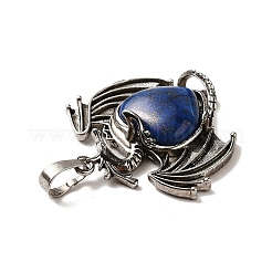 Natural Lapis Lazuli Dyed Heart Pendants&nbsp;KK-K331-01AS-01