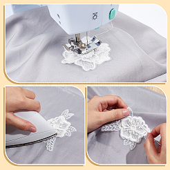 24Pcs 12 Styles Computerized Embroidery Polyester Ornament Accesories&nbsp;DIY-GA0007-55C