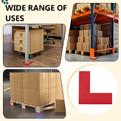 PVC L Shaped Location Marking Corner Sticker&nbsp;DIY-WH0504-919B