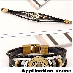Tibetan Style Snap Lock Clasps&nbsp;LS-MLF11313Y-NF