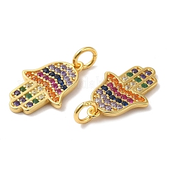 925 Sterling Silver Micro Pave Cubic Zirconia Pendants&nbsp;STER-I010-33G
