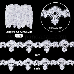 5Yards Polyester Flower Lace Ribbon&nbsp;OCOR-NB0002-82A