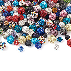 180Pcs 3 Style Polymer Clay Pave Rhinestone Beads&nbsp;RB-CD0001-04