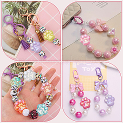 50Pcs UV Plating Acrylic Beads&nbsp;OACR-SP0001-03
