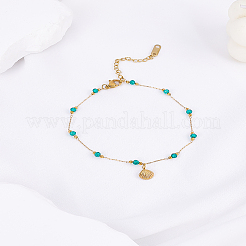 1Pc 316L Surgical Stainless Steel Anklets for Women&nbsp;AJEW-LP0006-74