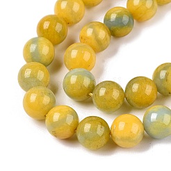 Dyed Natural White Jade Beads Strands&nbsp;G-T138-10mm-210-26