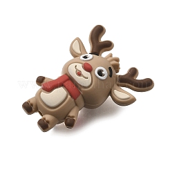 Christmas Theme Silicone Focal Beads&nbsp;SIL-L007-01G