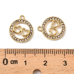 304 Stainless Steel with Crystal Rhinestone Charms&nbsp;STAS-G358-20G