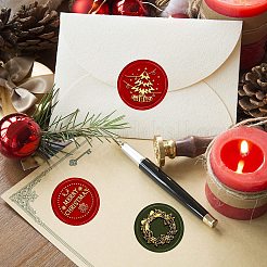Christmas Theme 6Pcs  Brass Wax Seal Stamp Head&nbsp;AJEW-CP0001-87A