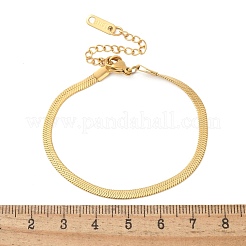 304 Stainless Steel Snake Chain Bracelets for Women Men&nbsp;STAS-S157-36A-G