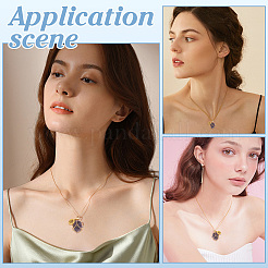 8Pcs 2 Style Brass Cable Chains Necklaces&nbsp;NJEW-PH01572