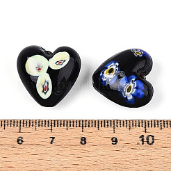 Handmade Millefiori Glass Beads&nbsp;LAMP-N024-43