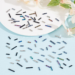 1960Pcs 12 Styles Glass Twisted Bugle Beads&nbsp;SEED-GO0001-07A