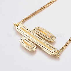 Adjustable Brass Micro Pave Cubic Zirconia Bolo Bracelets&nbsp;BJEW-G586-12G
