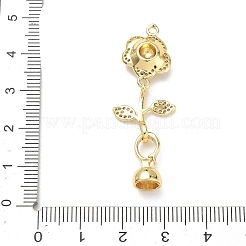 Brass Micro Pave Clear Cubic Zirconia Clasps&nbsp;KK-K428-08G