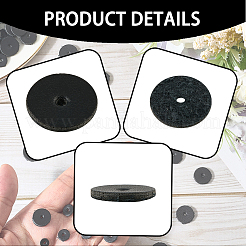 100Pcs 5 Styles Imitation Leather Washers&nbsp;FIND-CL0001-12