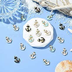 20Pcs 4 Colors Enamel Pendants&nbsp;ENAM-YW0005-33