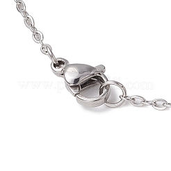 Natural Rose Quartz Faceted Heart Pendant Necklaces&nbsp;NJEW-JN05104-01