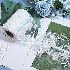 1 Roll Polyester Lace Trim&nbsp;HUDU-GF0001-01B