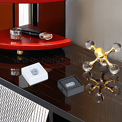 2 Colors Square Acrylic Loose Diamond Storage Boxes with Visible Window&nbsp;CON-OC0001-74A