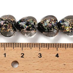 Handmade Dichroic Foil Glass Beads Strands&nbsp;DICH-U001-03A