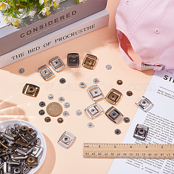 40Pcs 4 Colors Stainless Steel Snap Buttons&nbsp;FIND-WR0012-64