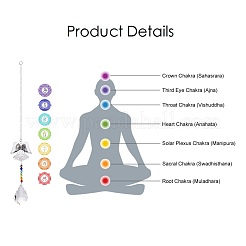 Crystals Chandelier Suncatchers Prisms Chakra Hanging Pendant&nbsp;AJEW-I040-09P