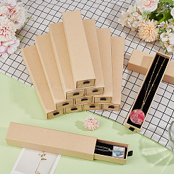 Rectangle Paper Necklace Storage Gift Drawer Case&nbsp;CON-WH0095-128B