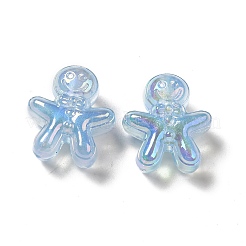 UV Plating Rainbow Iridescent Acrylic Beads&nbsp;PACR-M002-11A