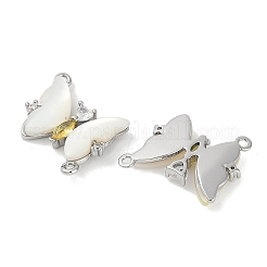 Brass Micro Pave Cubic Zirconia Pendants&nbsp;KK-U043-31P-01