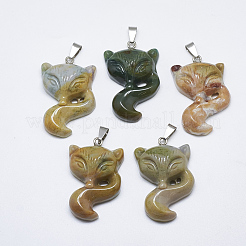 Natural Agate Pendants&nbsp;G-T122-17