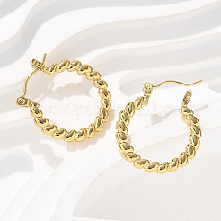 304 Stainless Steel Hoop Earrings for Women&nbsp;EJEW-L296-050G