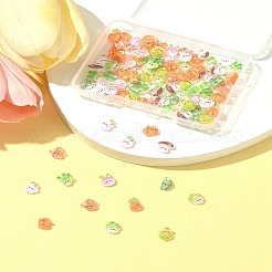 100Pcs 10 Styles Cartoon Transparent Resin Cabochons&nbsp;CRES-FS0001-20